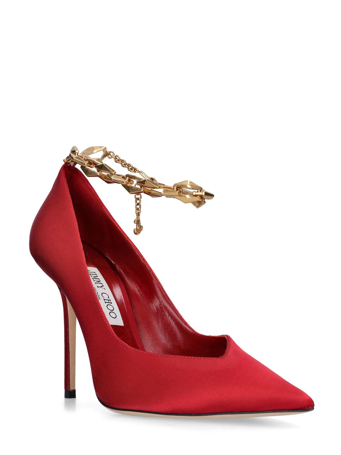 Jimmy Choo Jimmy Choo LVR Exclusive 100mm Diamond satin pumps - Size: UK 7 Heels | Shop From The Mirage